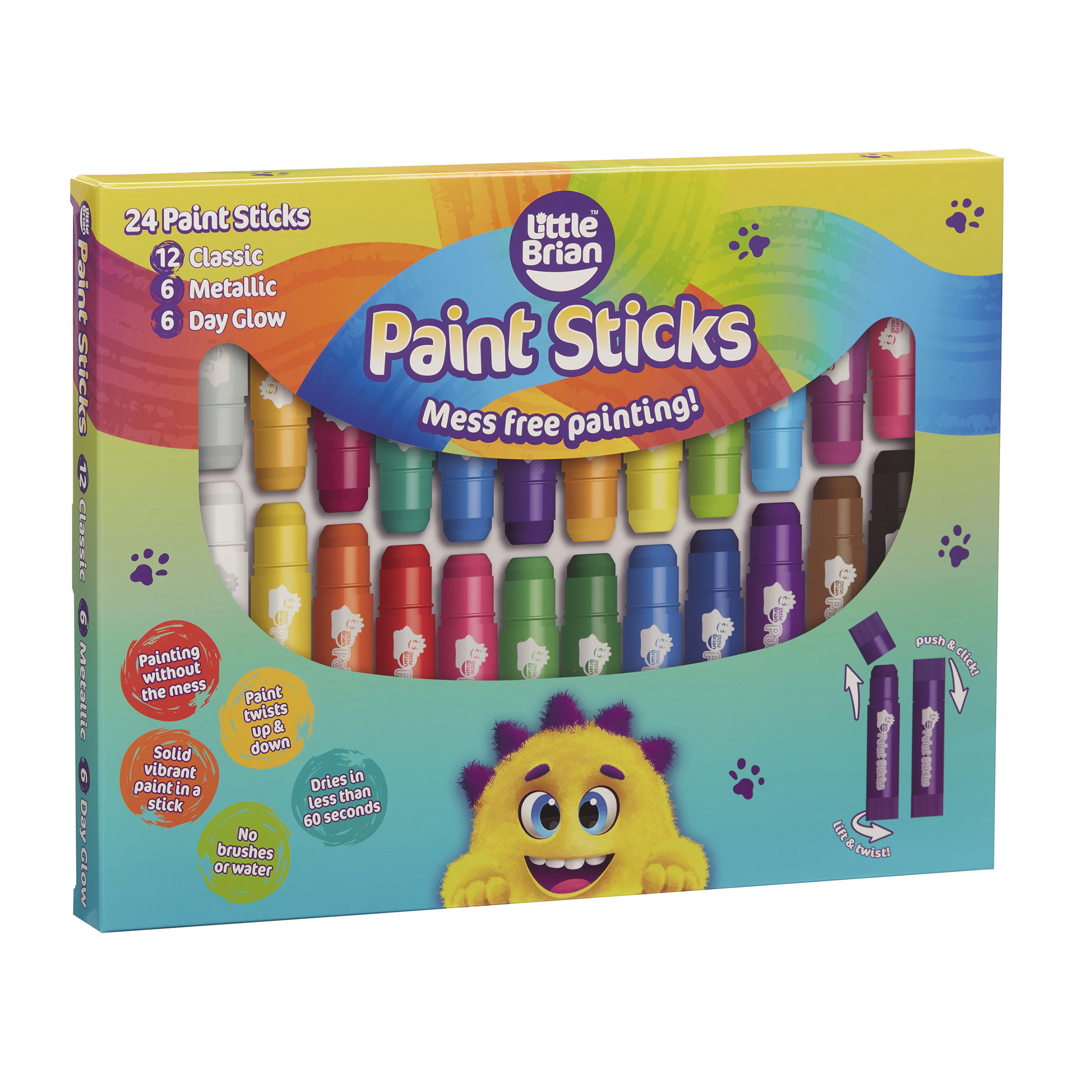 Little Brian Paint Sticks - 5 Ways To Be Creative and Mess-Free!