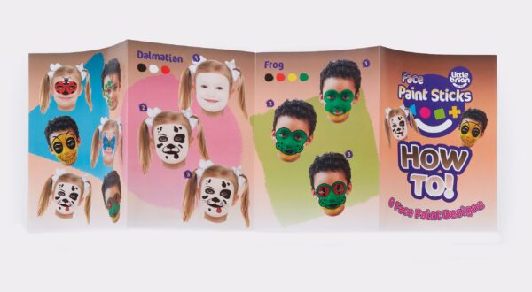 Easy face painting ideas with Little Brian Face Paint Sticks! - UK Mums TV