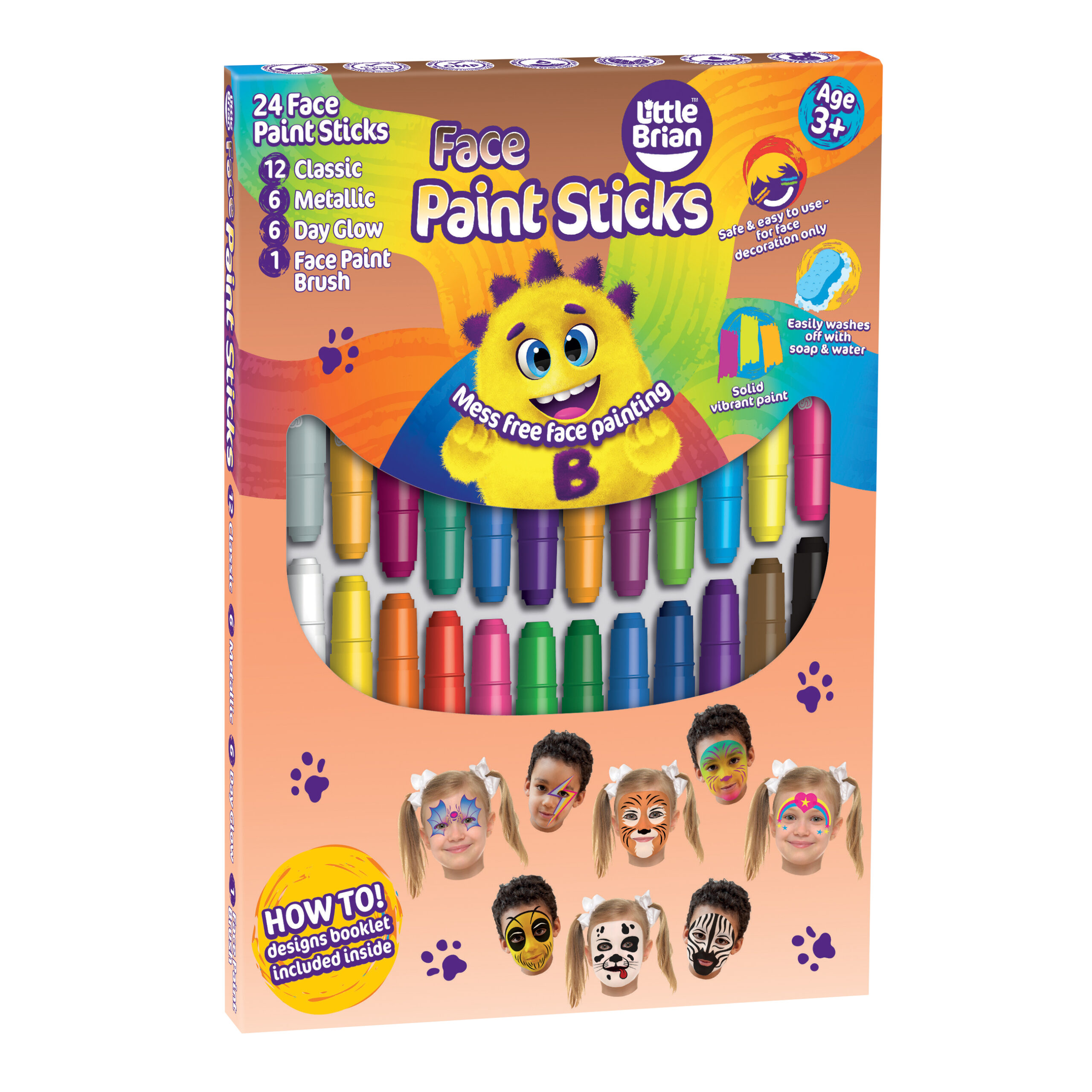 Face Paint 24 Pack - Little Brian