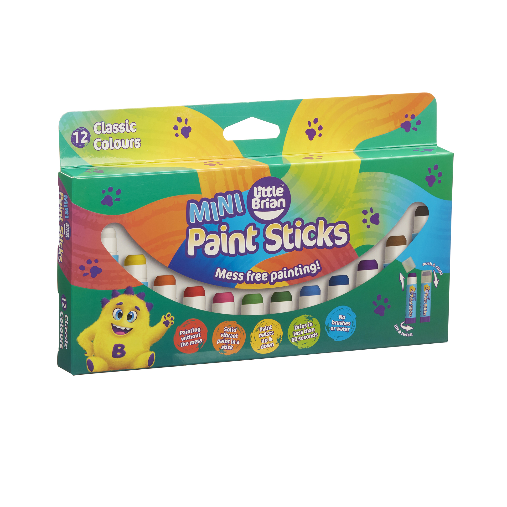 APLI Kids Paint Sticks 12 Pieces